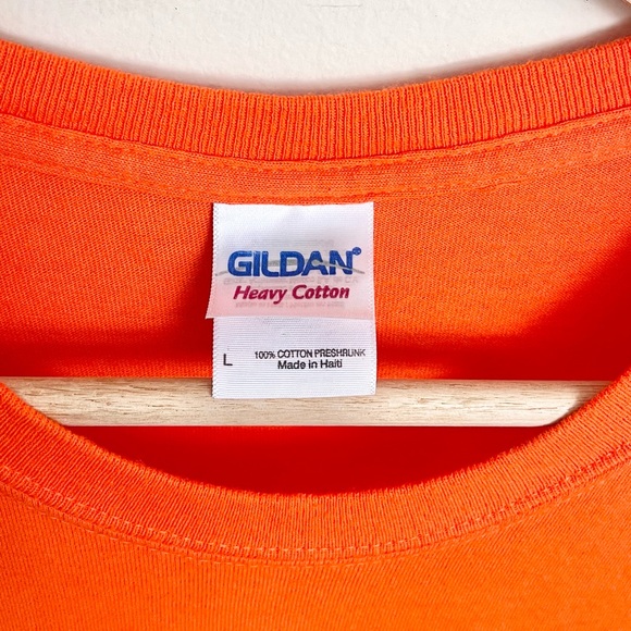 NEW University of Illinois Fighting Illini I-L-L-I-N-I Orange T Shirt Adult L - Picture 8 of 8